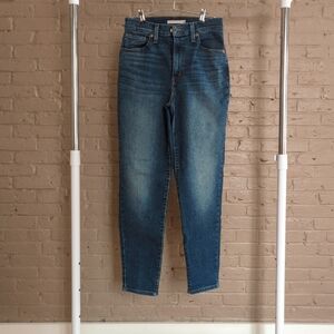Levi's Blue Denim Jeans with Orange Stitching and Red Tab